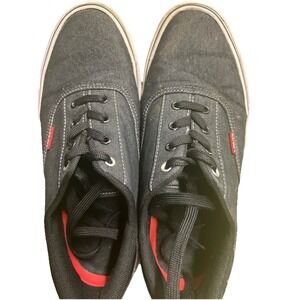 Levi's Men's‎ Rob Denim Canvas Fashion Black Denim Sneakers 8.5 Shoes As Is